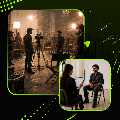 Creative workshop with film and production professionals