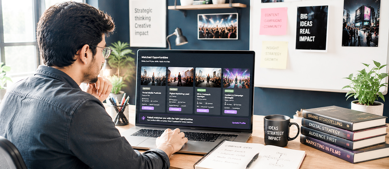Marketing professional matched to a role on Artisty